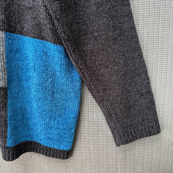 Alfred Dunner Womens XL Colorblock Sweater Multi-Color Long Sleeve Mock Neck - Picture 5 of 9